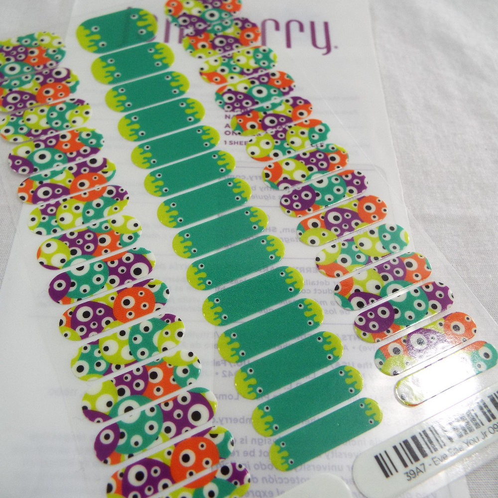Jamberry Eye See You Jr 0916 39A7 Nail Wrap